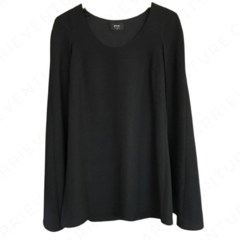 Nasty Gal Black Caped Catherine Dress - Size Small